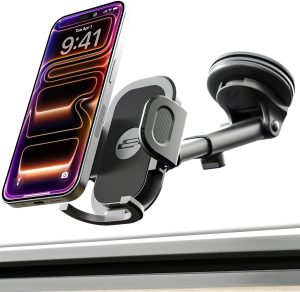 Bracketron TripGrip 2.0 Car Phone Holder, Dash & Window, Suction Cup, 360°